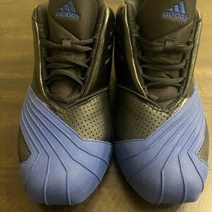Adidas Black and Blue Athletic Shoes